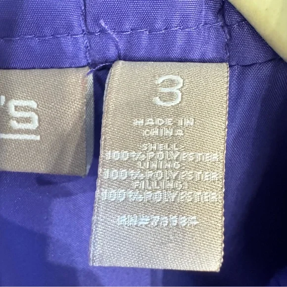Chicos Quilted Vest Size 3 XL 16 Purple Full Zip w/ Pockets Lightweight LIKE NEW - Picture 15 of 16